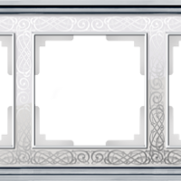 Рамка PalacioGracia хром/белый 5-ая (5)