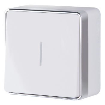 Выключатель Werkel Gallant 1кл подсветка белый (10)