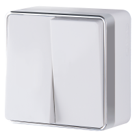 Выключатель Werkel Gallant 2кл белый (10)