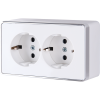 Розетка Werkel Gallant 2-ая с заземлением белый (5)