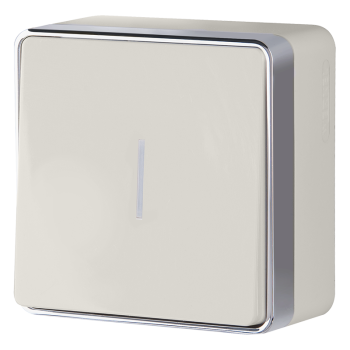 Выключатель Werkel Gallant 1кл подсветка слоновая кость (10)