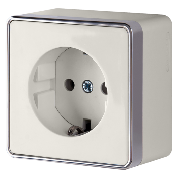 Розетка Werkel Gallant 1-ая с заземлением слоновая кость (10)