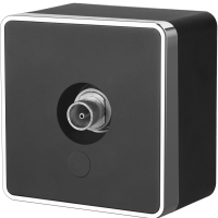 Розетка Werkel Gallant телевизионная черный/хром (10)