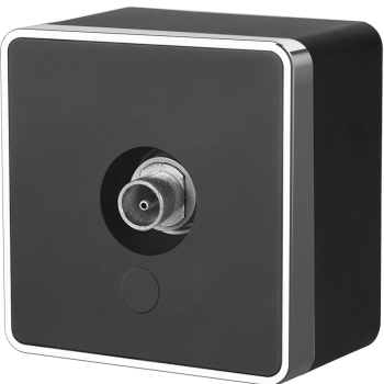 Розетка Werkel Gallant телевизионная черный/хром (10)