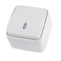 Выключатель TDM Дача 1кл. белый проходной (10/100)