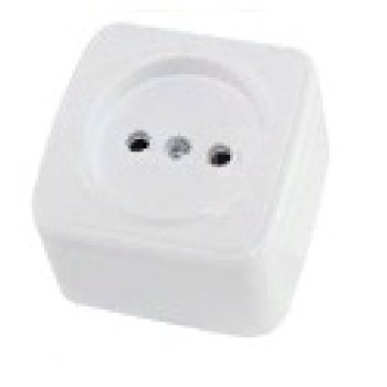 Розетка TDM Дача 1-ая венге с/з (10/100)