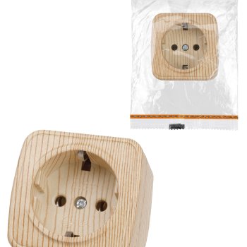 Розетка TDM Дача 1-ая сосна с/з (10/100)