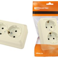 Розетка TDM Ладога 2-ая крем с/з (10/200)