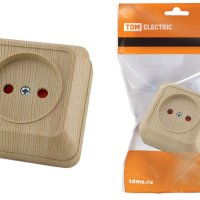 Розетка TDM Ладога 1-ая сосна б/з шторки (10/200)