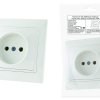 Розетка TDM Таймыр 1-ая белая б/з бакелитовое основание (10/200)