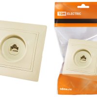Розетка TDM Таймыр RJ45 крем (10/200)