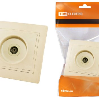 Розетка TDM Таймыр TV слоновая кость (10/200)