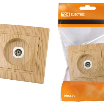 Розетка TDM Таймыр TV сосна (10/200)