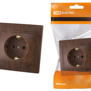 Розетка TDM Таймыр 1-ая бук с/з (10/200)
