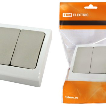 СУ Bыключатель Вуокса 2кл. IP54 TDM (10)