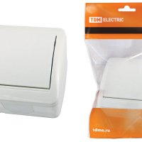 Bыключатель Селигер 1кл. IP44 TDM (10)