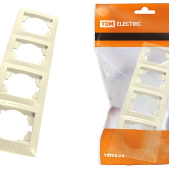 Рамка TDM Лама слоновая кость 4-ая (12/144)