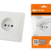 Розетка TDM Ильмень 1-ая бел. б/з (10/100)