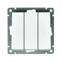 Механизм выключателя Афина 3кл белый (10/100)