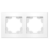 Рамка Афина 2-ая горизонтальная белый (10)