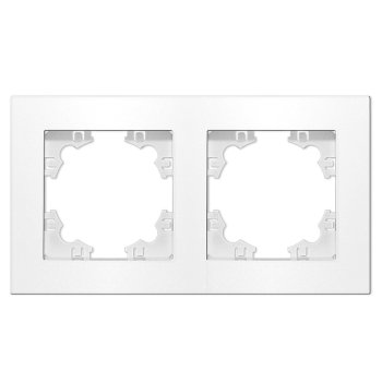 Рамка Афина 2-ая горизонтальная белый (10)
