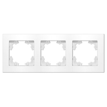 Рамка Афина 3-ая горизонтальная белый (10)