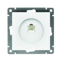 Механизм розетки Афина RJ45 1-ая белый (10)