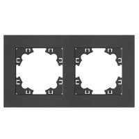 Рамка Афина 2-ая горизонтальная графит (10)