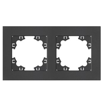 Рамка Афина 2-ая горизонтальная графит (10)