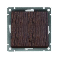 Механизм выключателя Афина 1кл проходной венге (10)