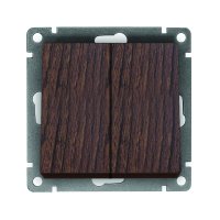 Механизм выключателя Афина 2кл венге (10/100)