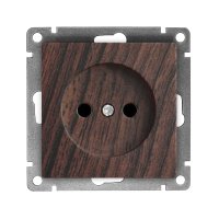 Механизм розетки Афина 1-ая без заземления венге (10/100)
