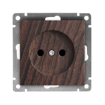 Механизм розетки Афина 1-ая без заземления венге (10/100)