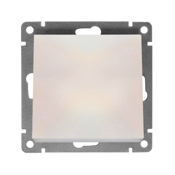 Механизм выключателя Афина 1кл жемчуг (10/100)