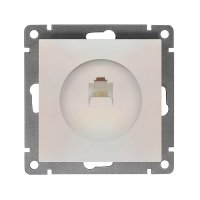 Механизм розетки Афина RJ45 1-ая жемчуг (10)