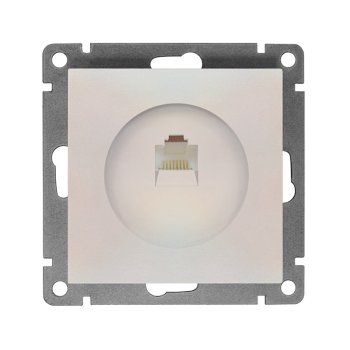 Механизм розетки Афина RJ45 1-ая жемчуг (10)