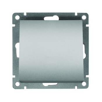 Механизм выключателя Афина 1кл серебро (10/100)