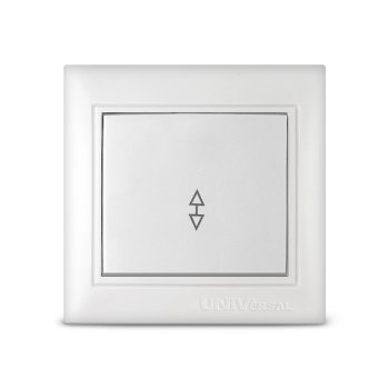 Выключатель Севиль 1кл. проходной белый (10)