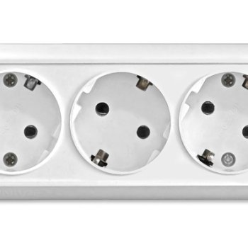 Розетка Олимп 3-ая белый с/з (4/80)