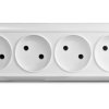 Розетка Олимп 4-ая белый б/з (4/80)