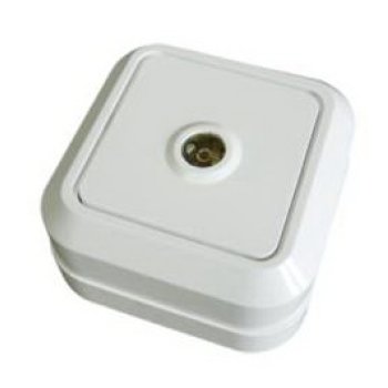 Розетка Олимп TV белый (10)