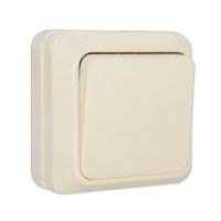 Выключатель Олимп 1кл. слоновая кость (10/200)