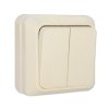 Выключатель Олимп 2кл. слоновая кость (10/100)