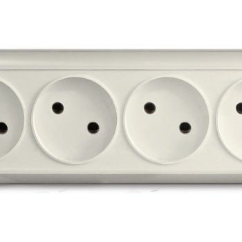 Розетка Олимп 4-ая б/з сл кость (10/80)