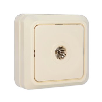 Розетка Олимп TV сл кость (10)