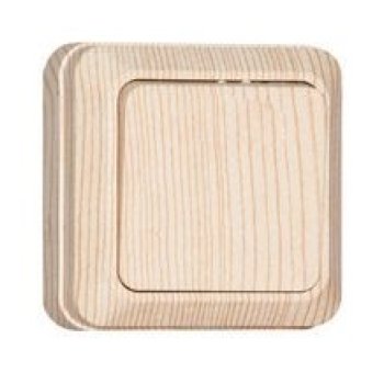 Выключатель Олимп 1кл. проходной сосна (10)