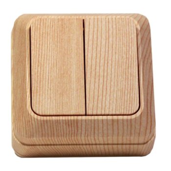 Выключатель Олимп 2кл. сосна (10/200)