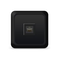 Розетка Олимп RJ45 черный (10)