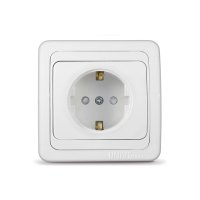 Розетка Валери 1-ая белый с/з шторки (10/200)