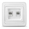 Розетка Валери 2-ая CAT5e(RJ45) белый (10)